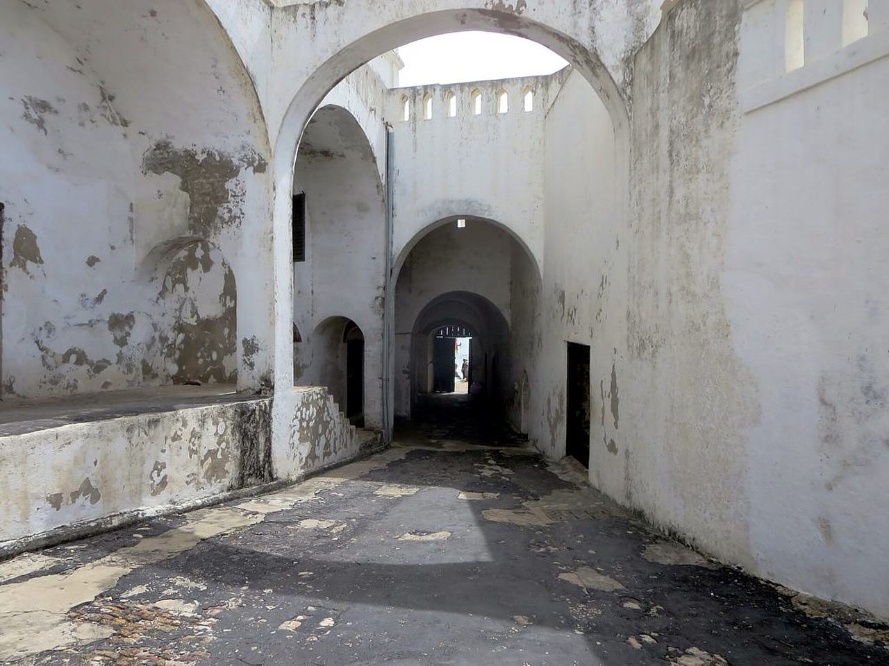 Captive Africans were once led through this Door of No Return at Cape Coast Castle (1637), Ghana, on their way to the slave ships.