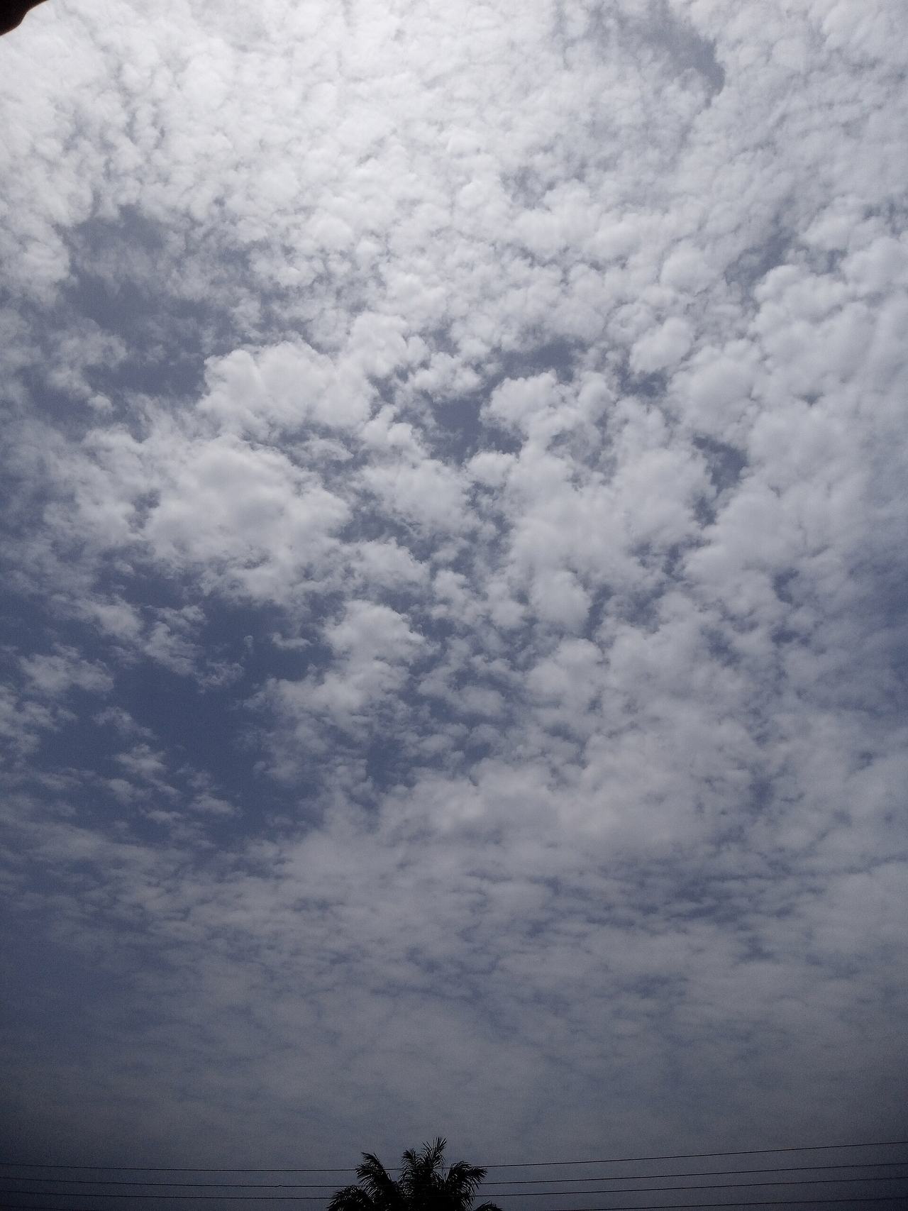 It represents the beautiful sky in Ghana on a sunny day