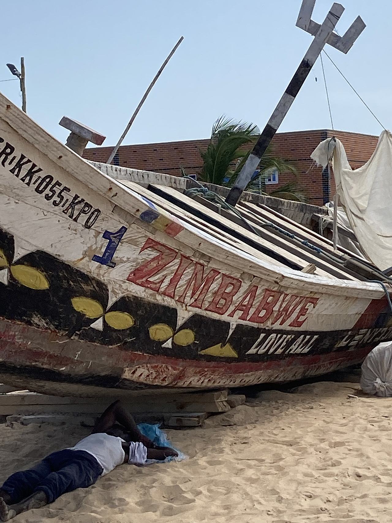 Last man standing, the final large fishing bessel out of keta in the volta ghana . A way of life is dying the men are struggling to justify going out to fish