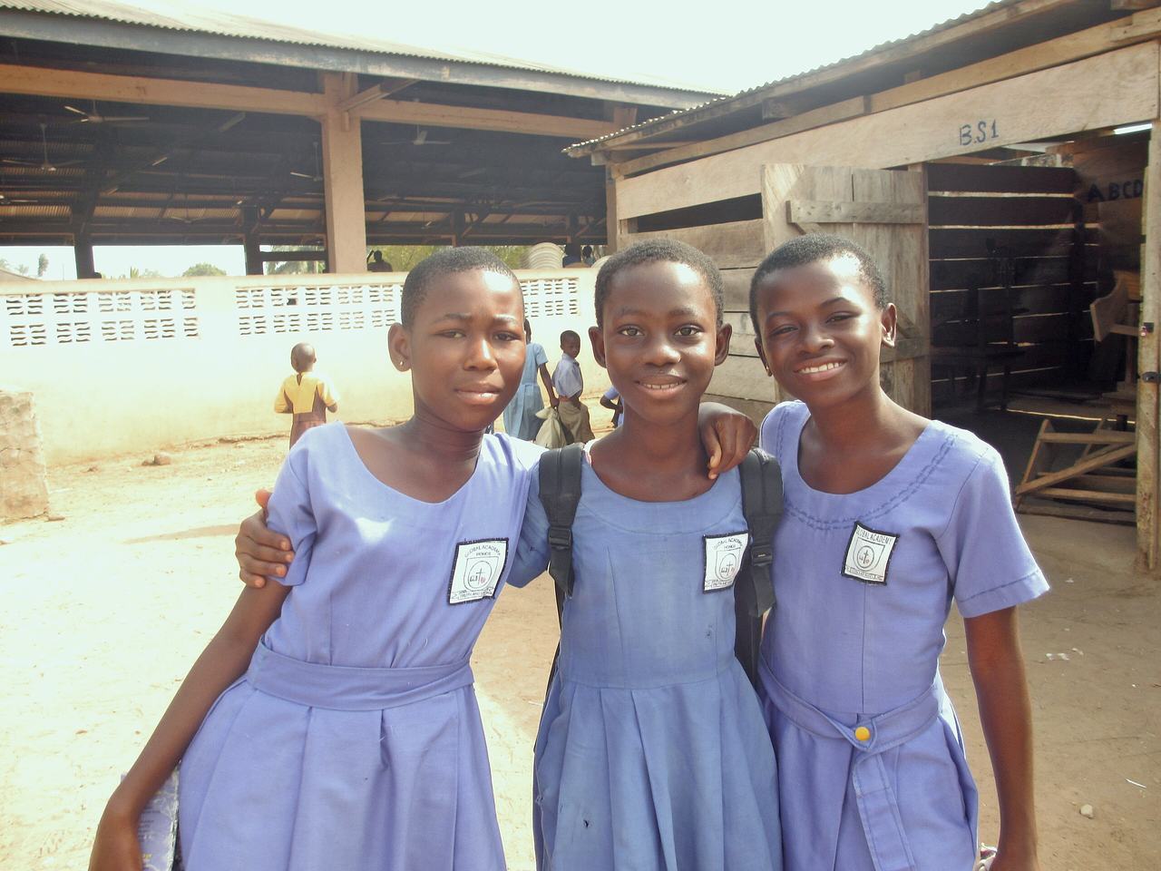 Original caption: "Girls from Global Academy" Hohoe (Volta Region, Ghana)