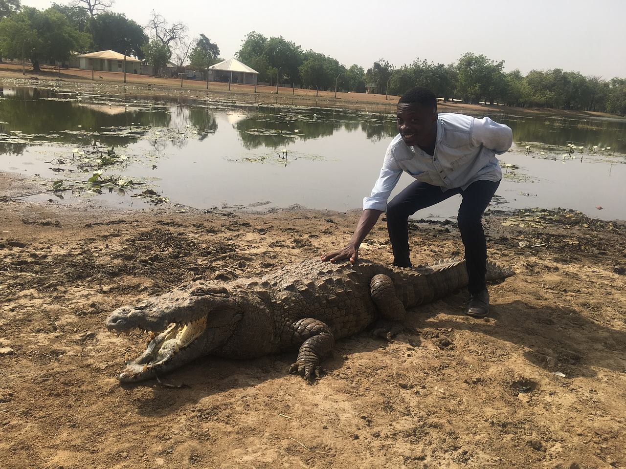 PAGA is a village is the upper east region of Ghana, West Africa. The place house a pond that is full of crocodiles, when a visitor wants to have a picture with a crocodile, they just have to buy a hen for the crocodile and that is it, the crocodi...