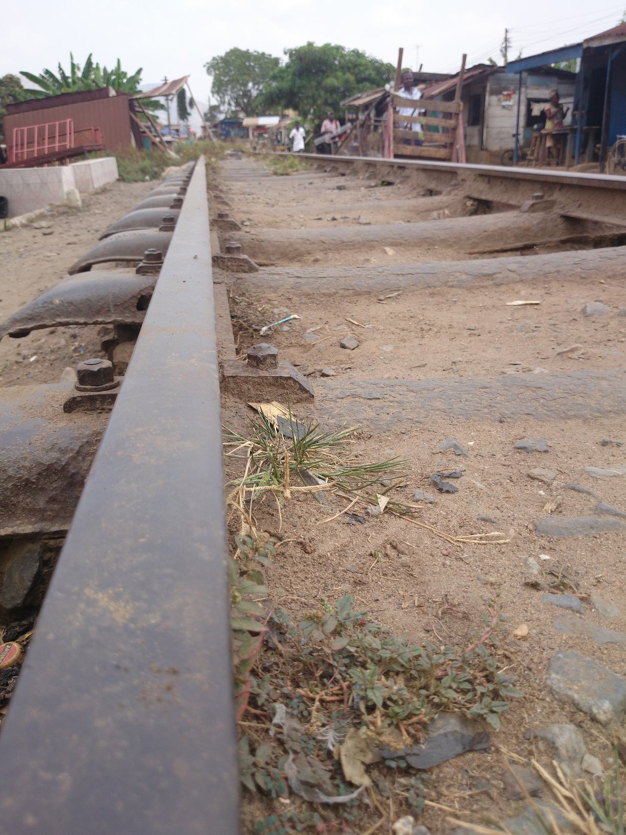 An abandoned railway line in Koforidua, Ghana