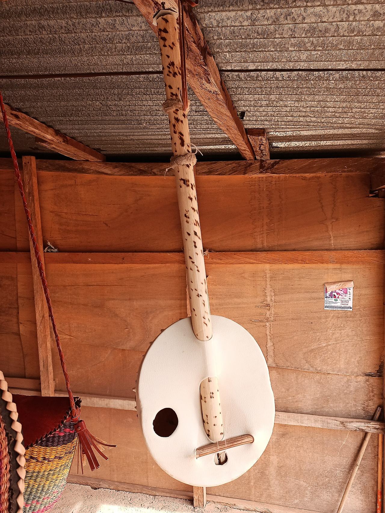 A locally made guitar in upper east region of Ghana