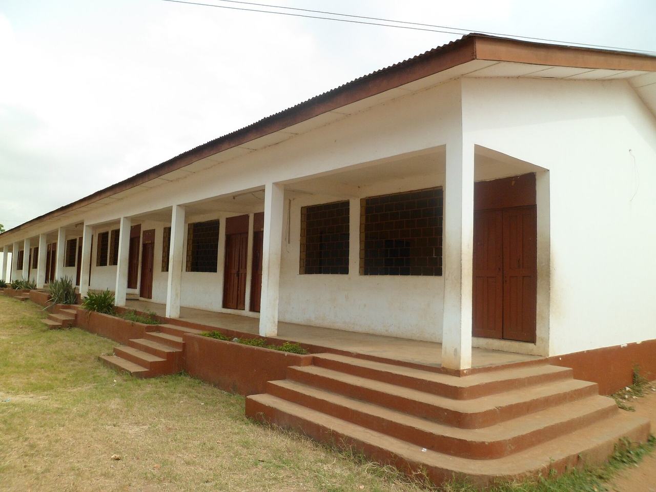 Facing Form one Science Block