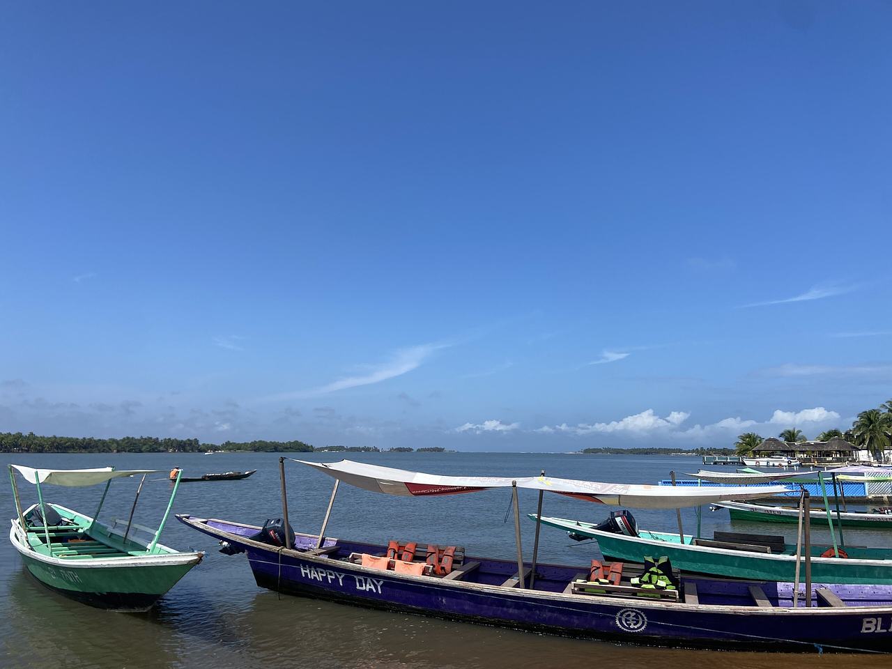 Canoes at the coast