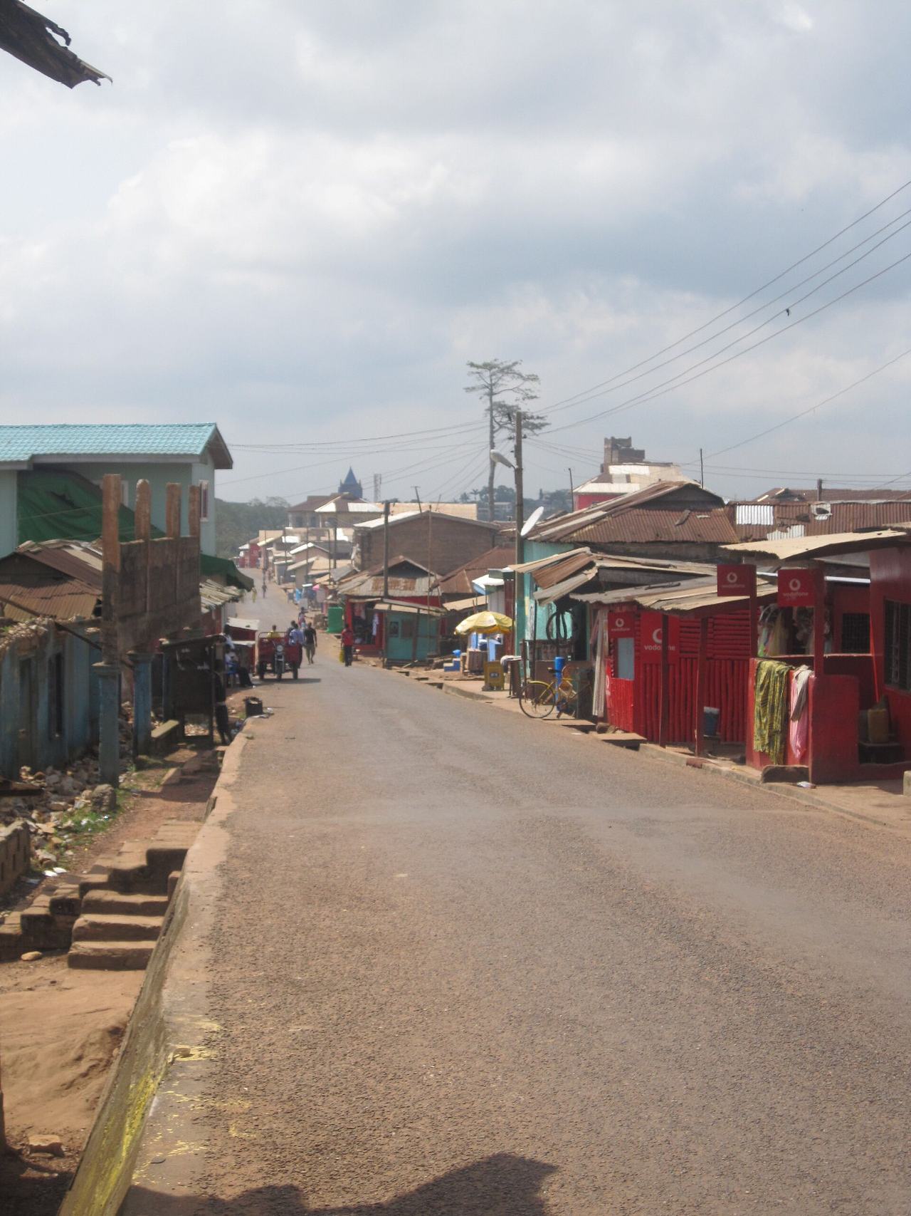 A street in Aburi, Ghana, in November, 2010