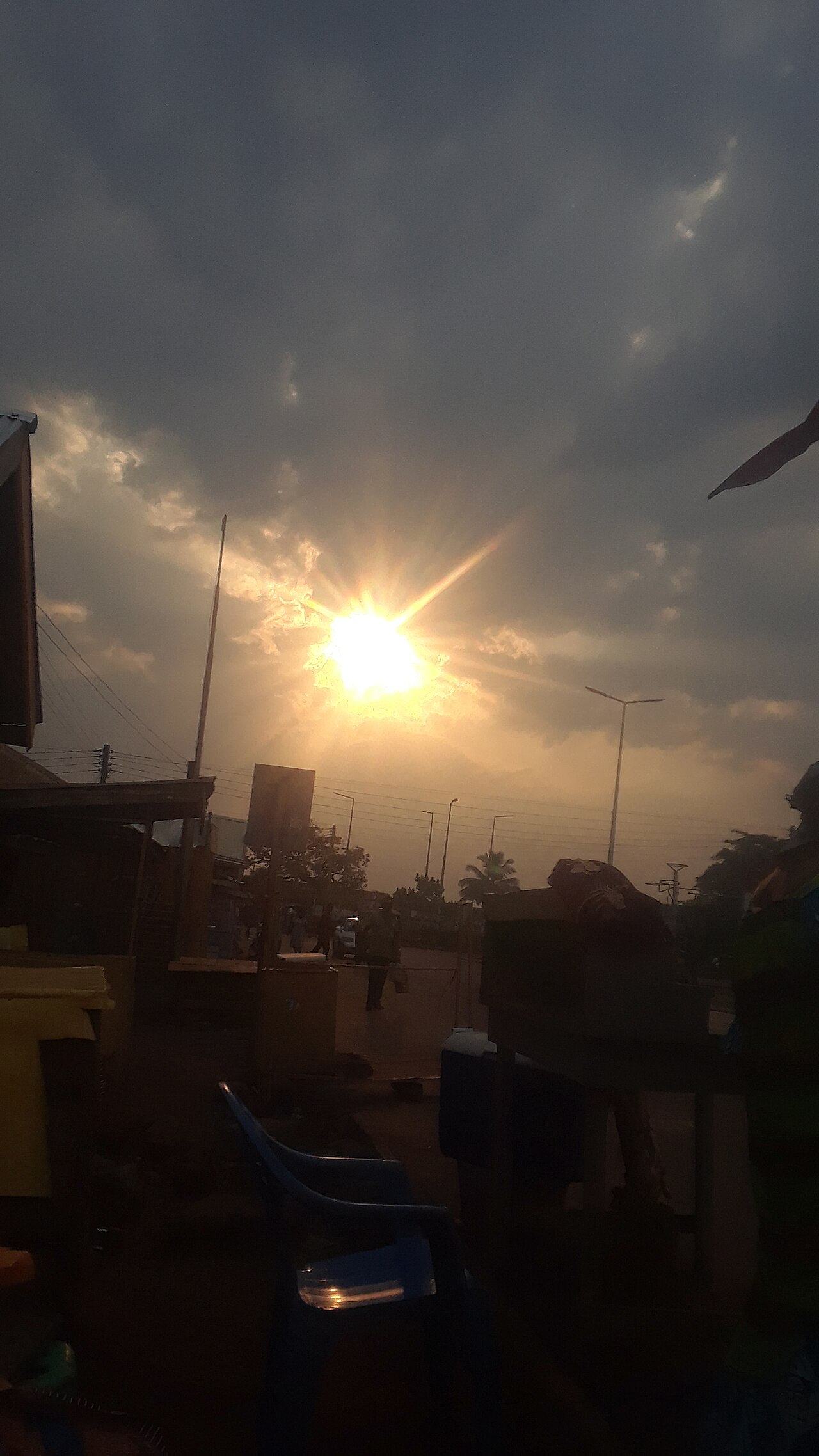 The early morning sunlight in Ghana. The picture illustrates how the morning bring new hope and new opportunities in our lives, this photo worth to be used to tell someone Good morning cause it inspires alot.
