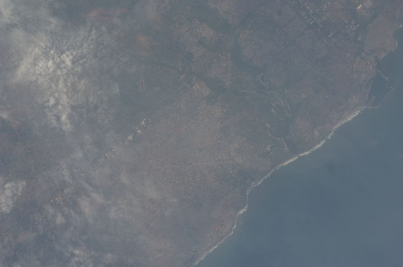 View of Ghana taken during ISS Expedition 19.