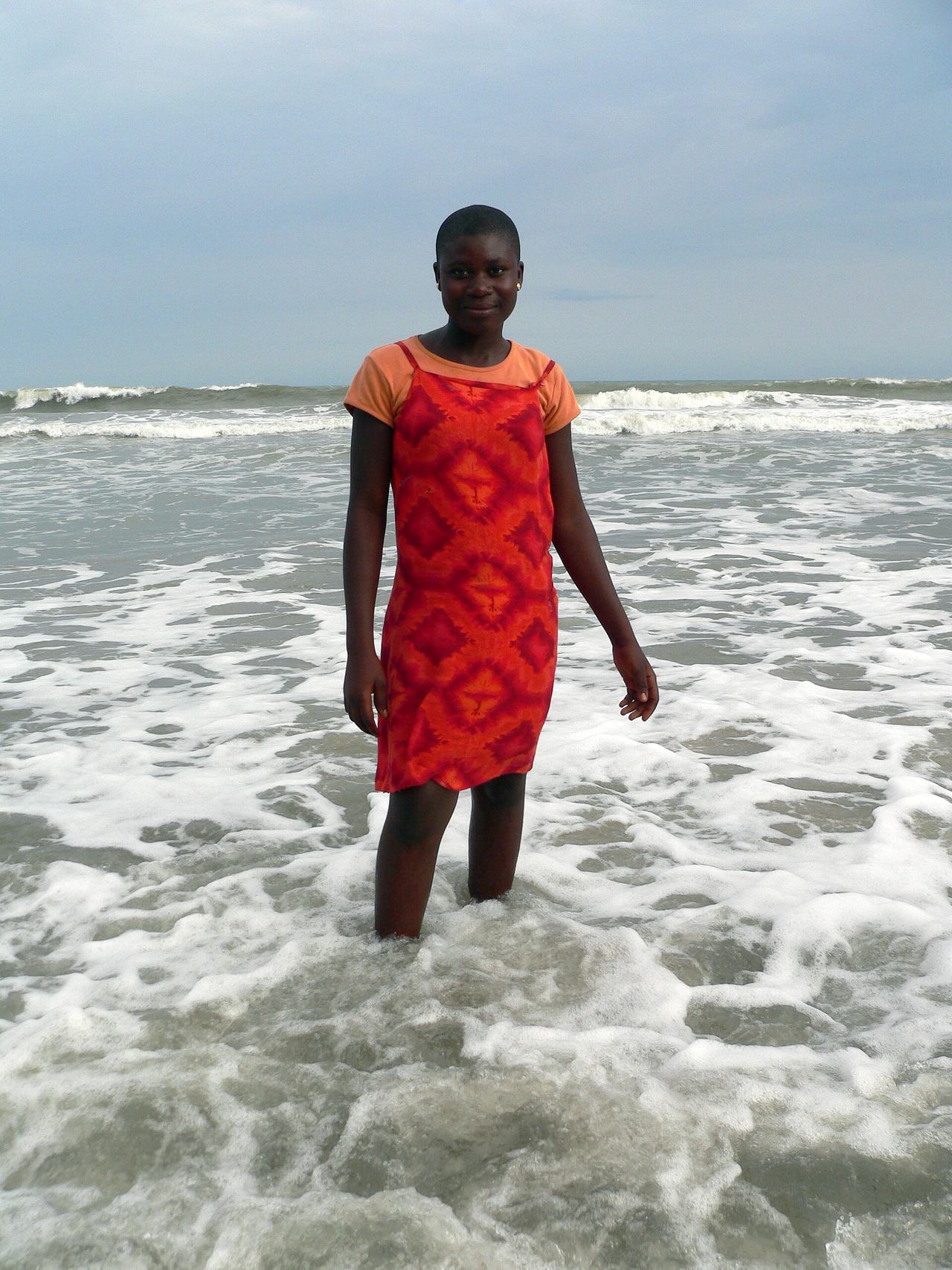 Girl at Anamabu beach
