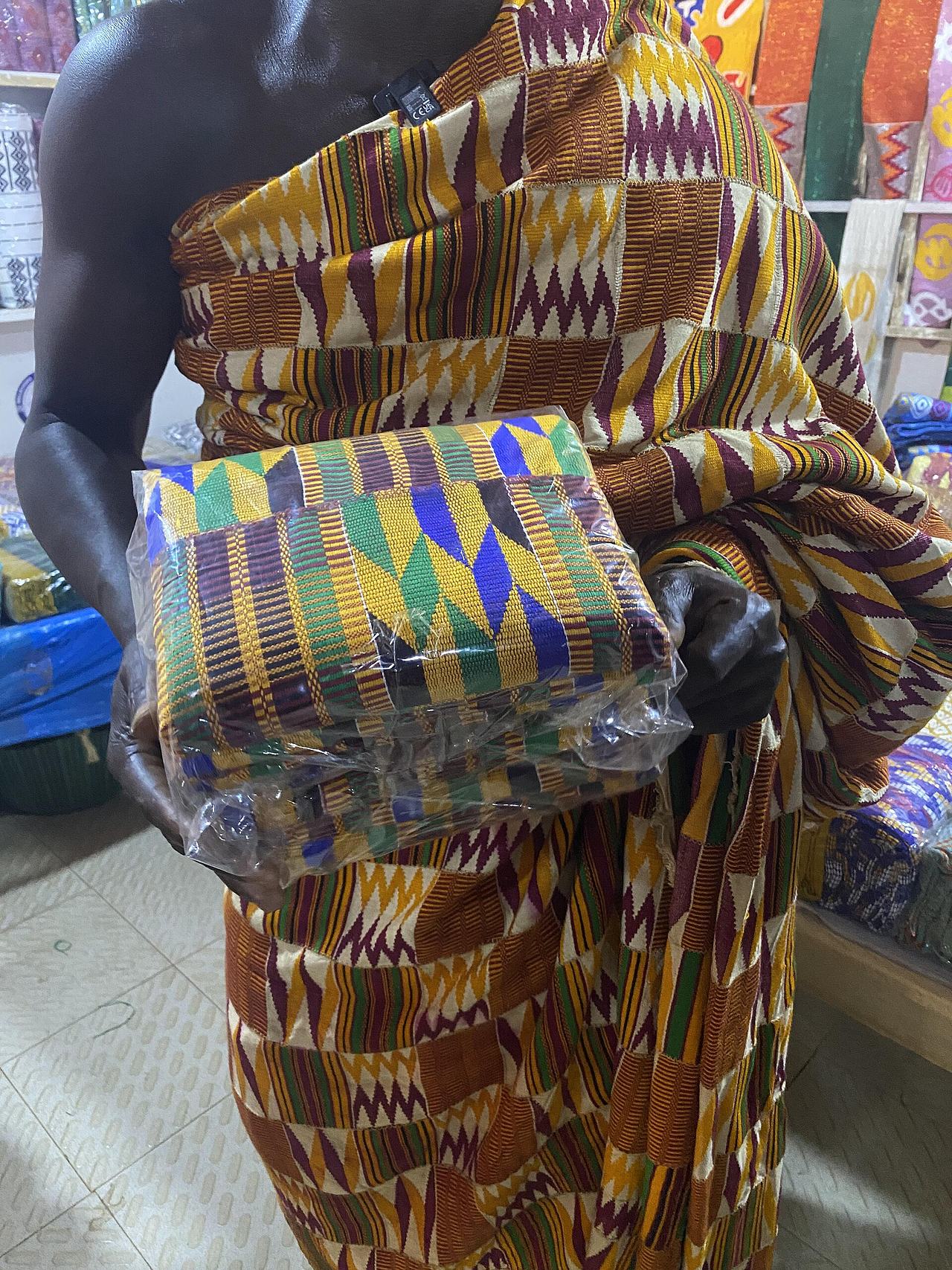 This is a sample of the Kente products
