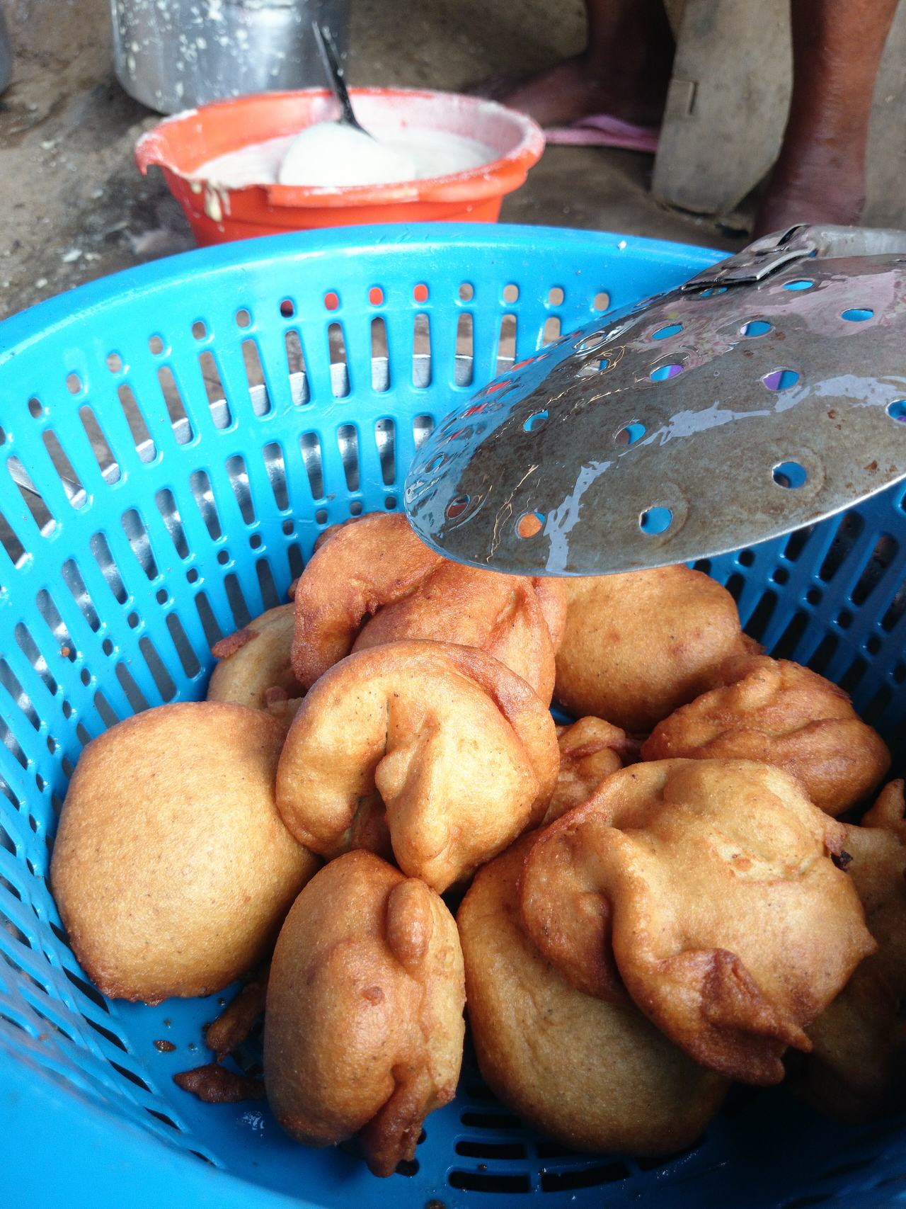 The Agawu, just after frying