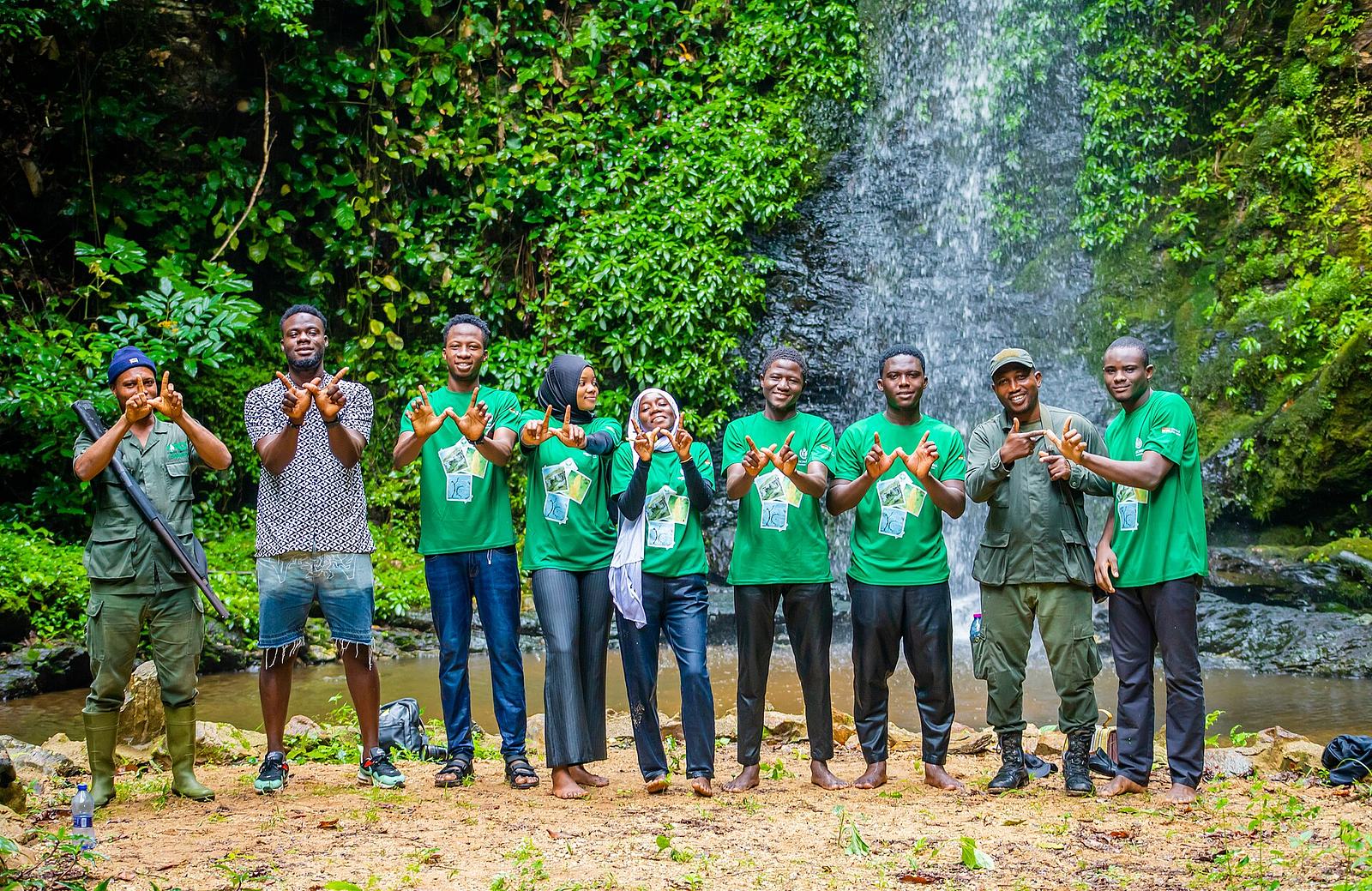 Wiki Loves Earth 2025 in Ghana team at Kyabobo National Park