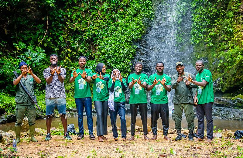 Wiki Loves Earth 2025 in Ghana team at Kyabobo National Park
