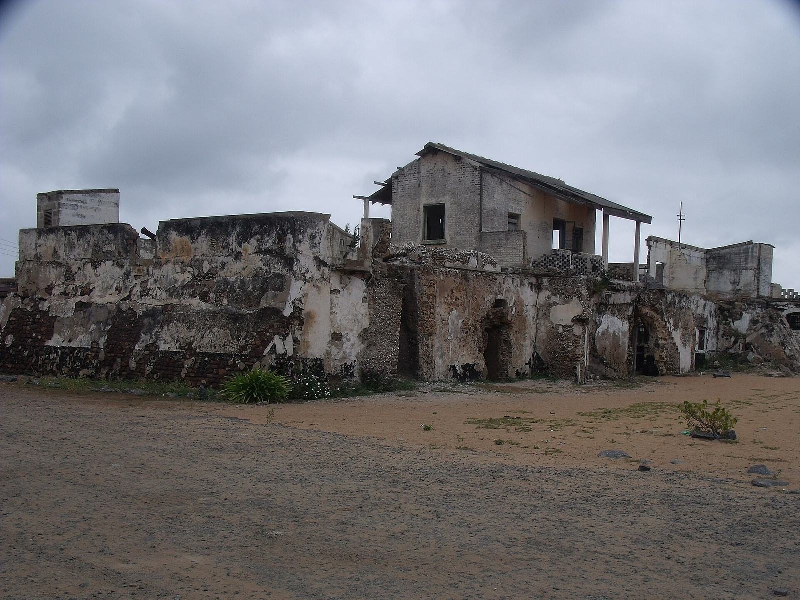 Outside view of the Fort Prinzenstein in Keta, Ghana. 2