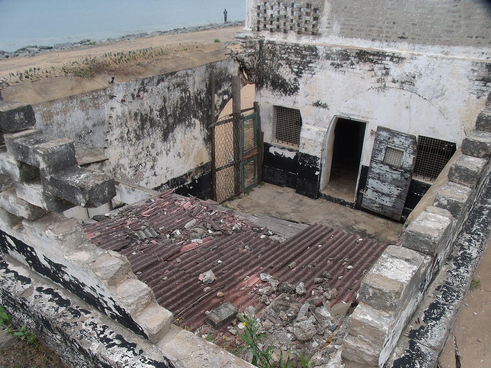 Inside view of the Fort Prinzenstein in Keta, Ghana. 9