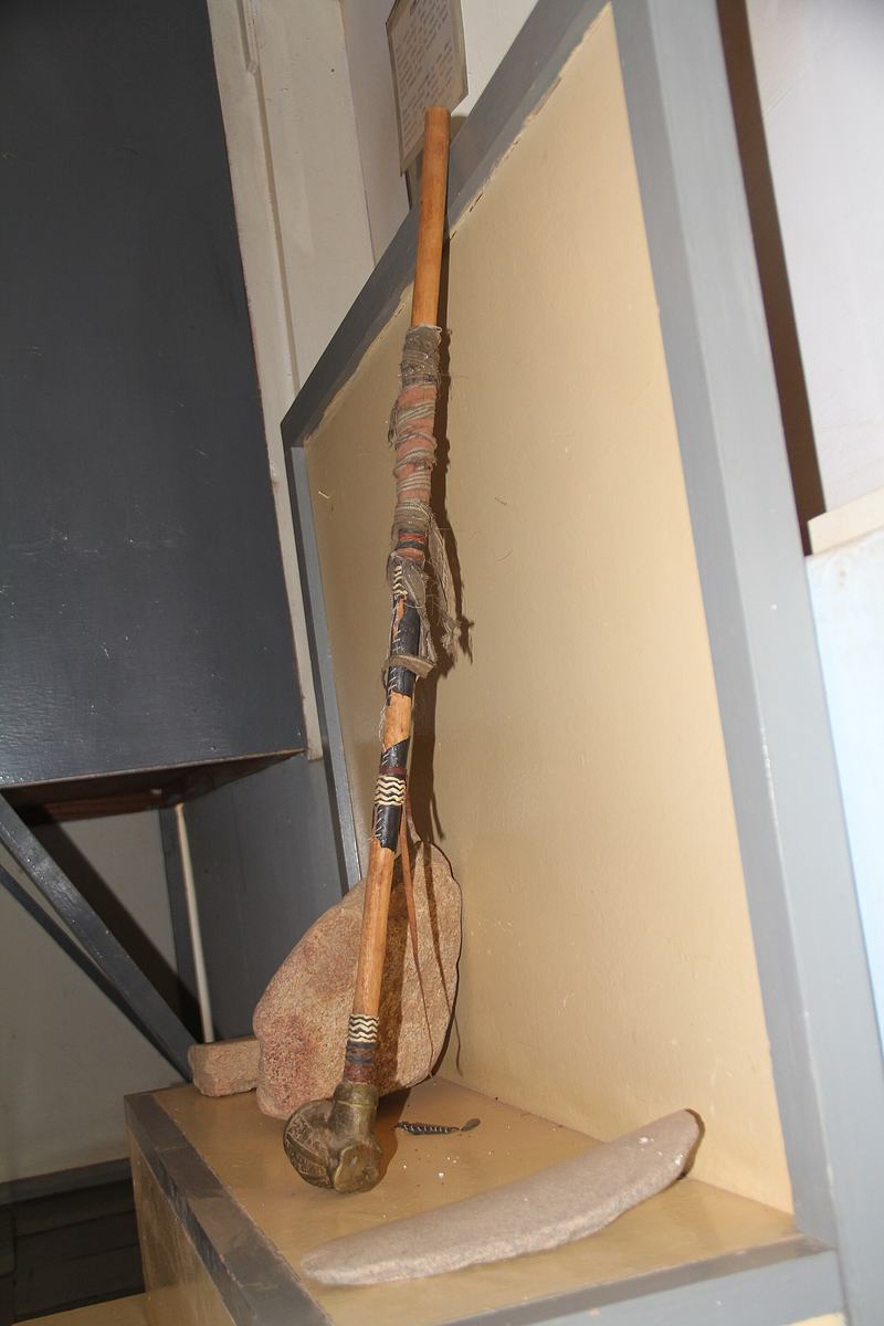 Hockey sticks of many years ago displayed in Upper East Regional Museum (Ghana)