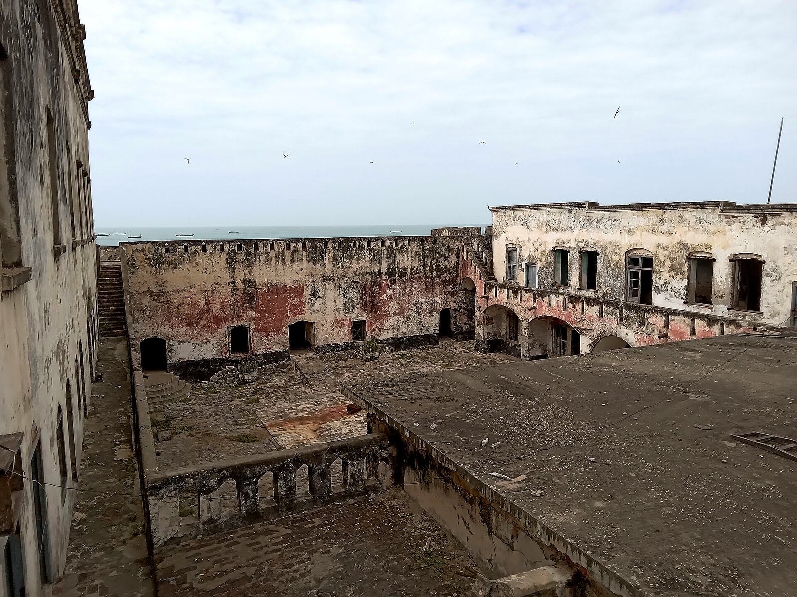 Exterior view of Fort William at Anomabo, Central Region, Ghana