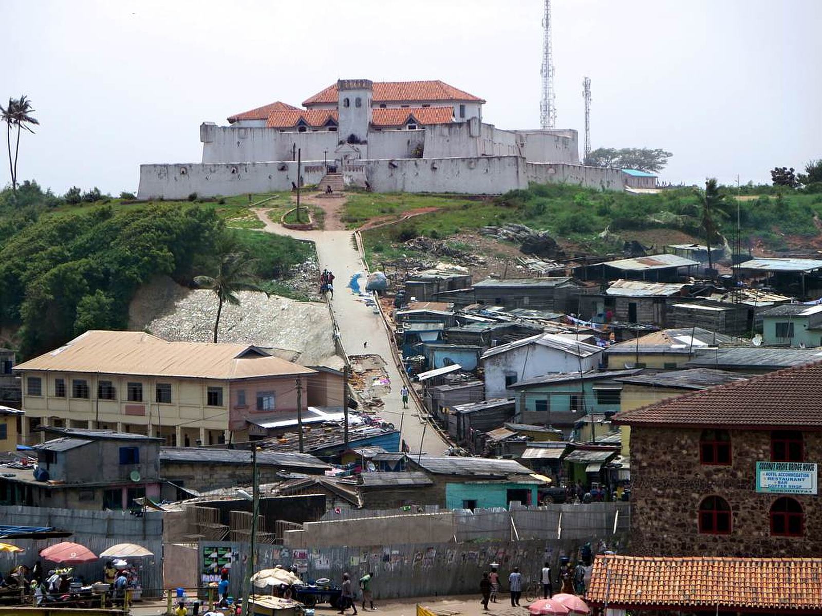 Fort St. Jago (Coenraadsburg) at Elmina, Ghana, the Dutch fort built to control the landward approach to St. George's Castle
