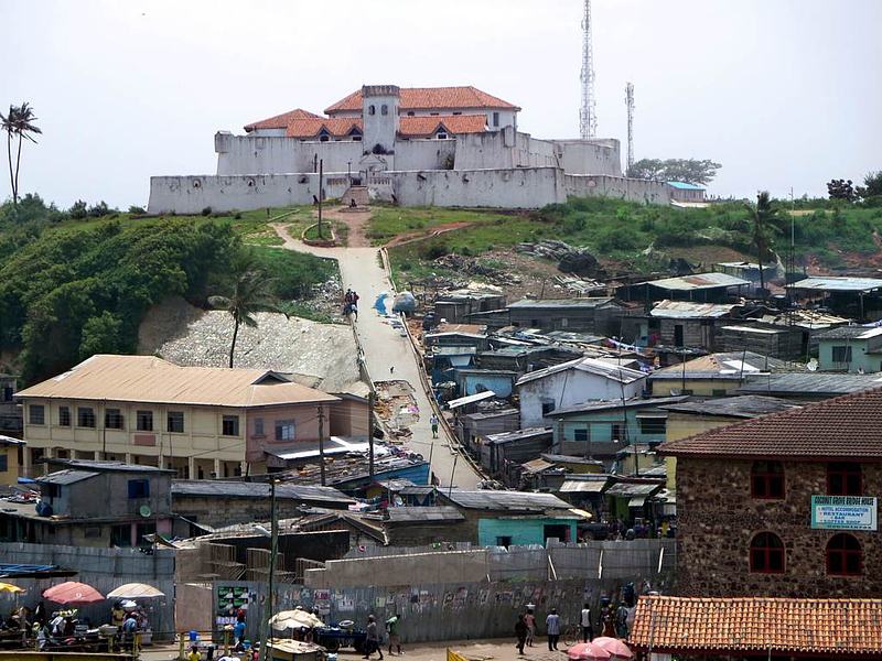 Fort St. Jago (Coenraadsburg) at Elmina, Ghana, the Dutch fort built to control the landward approach to St. George's Castle
