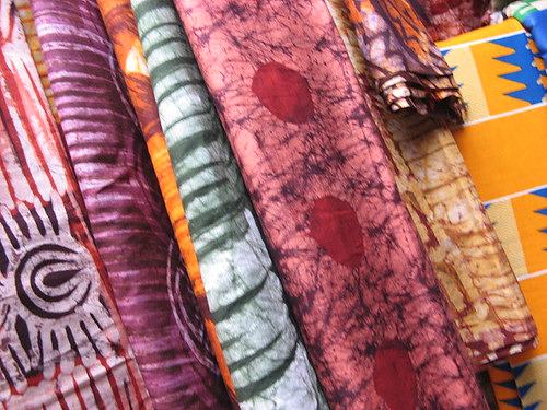 Batik in Makola Market, Accra, Ghana
