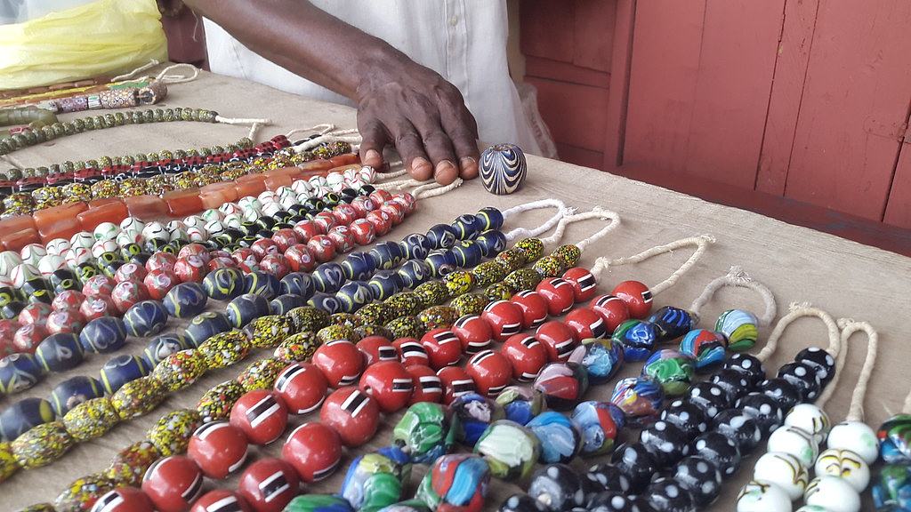 Beads at Koforidua beads market in Accra