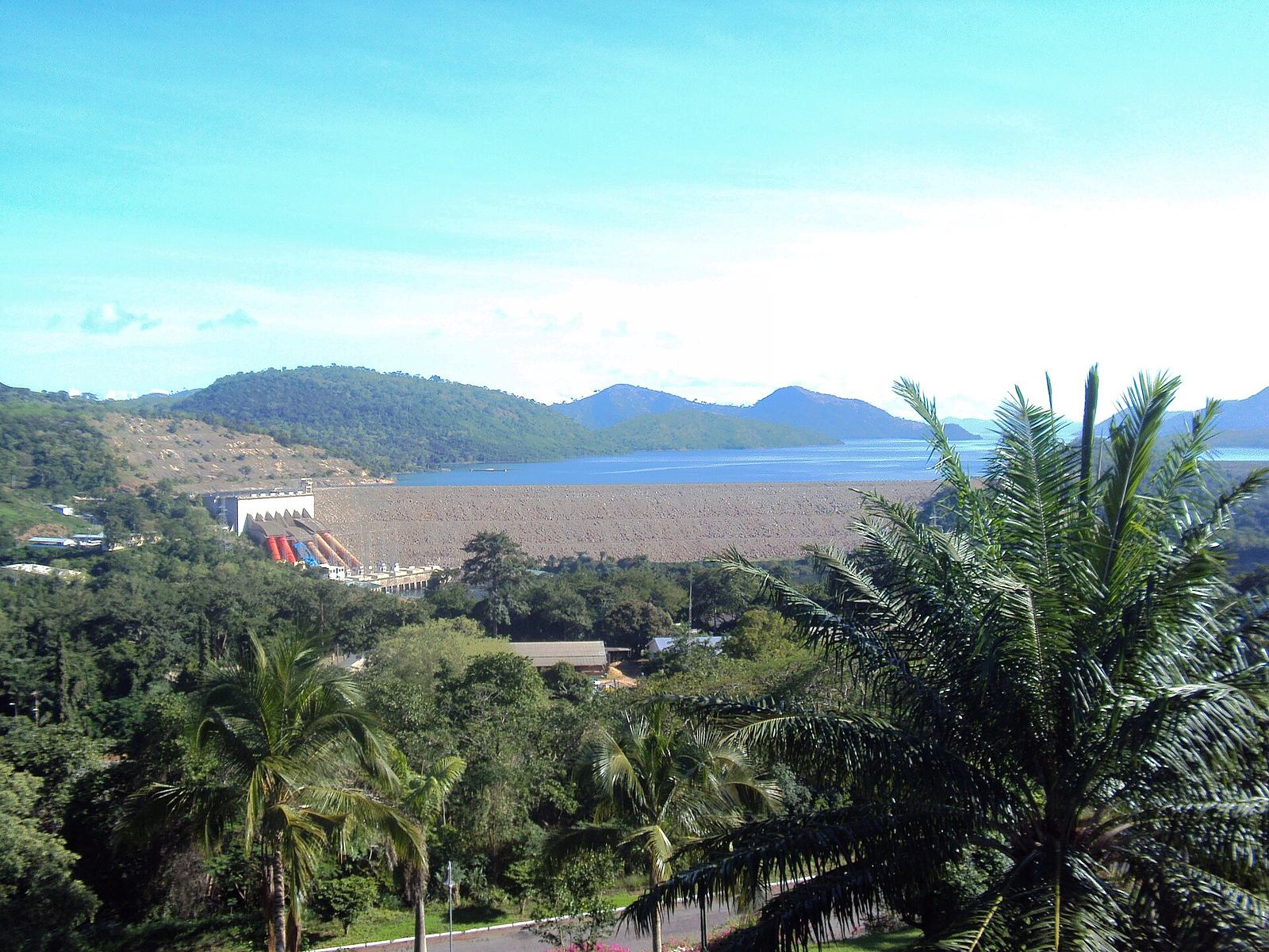 Akosombo Dam from the Volta Hotel