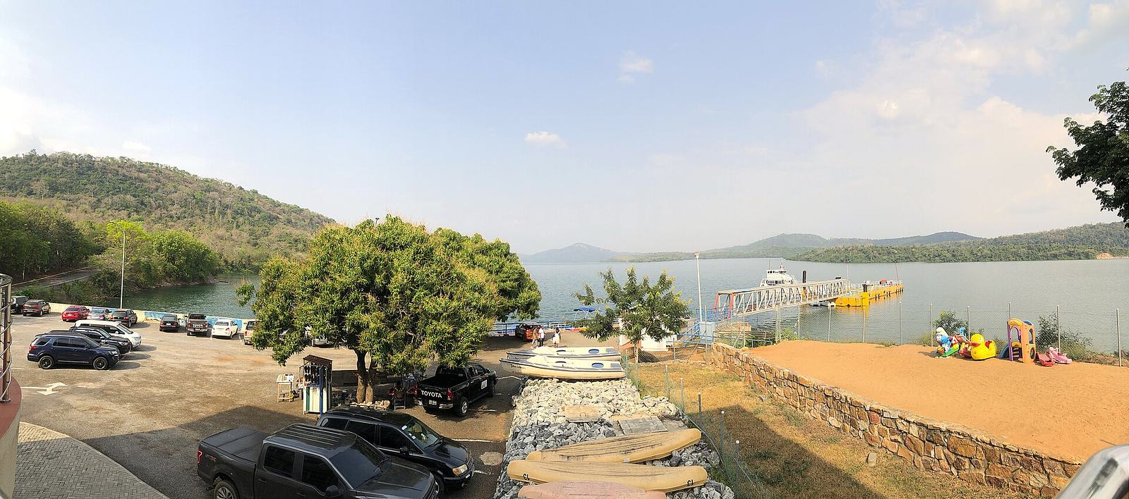 View of the Dodi World site at Akosombo on the Volta Lake, Ghana.