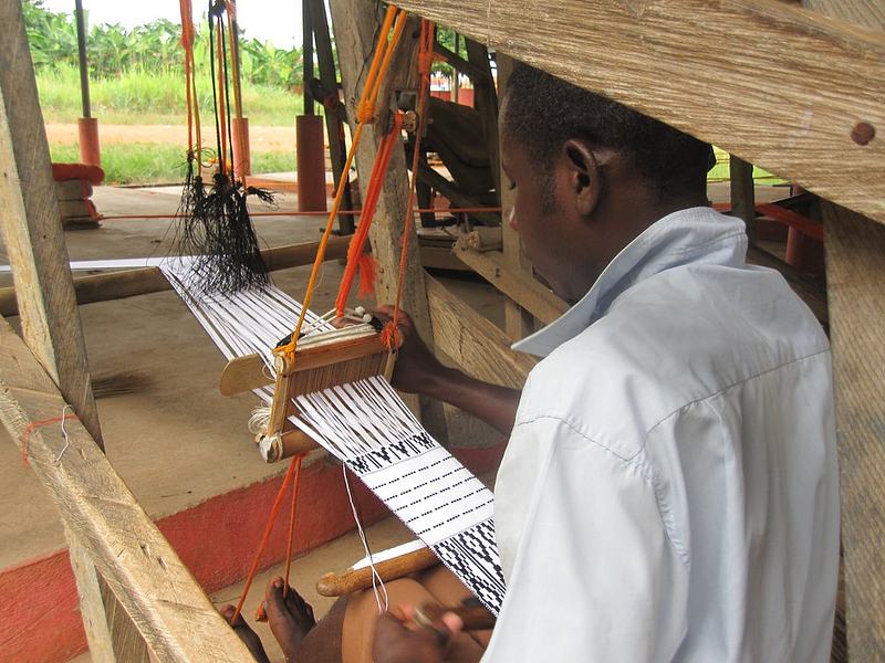 Weaving the Kente in Adanwomase Village
