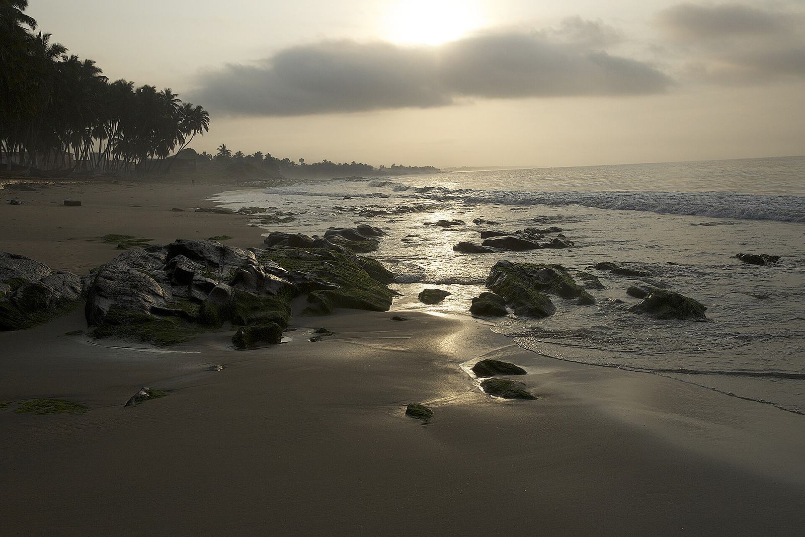 Sandy and rocky beach