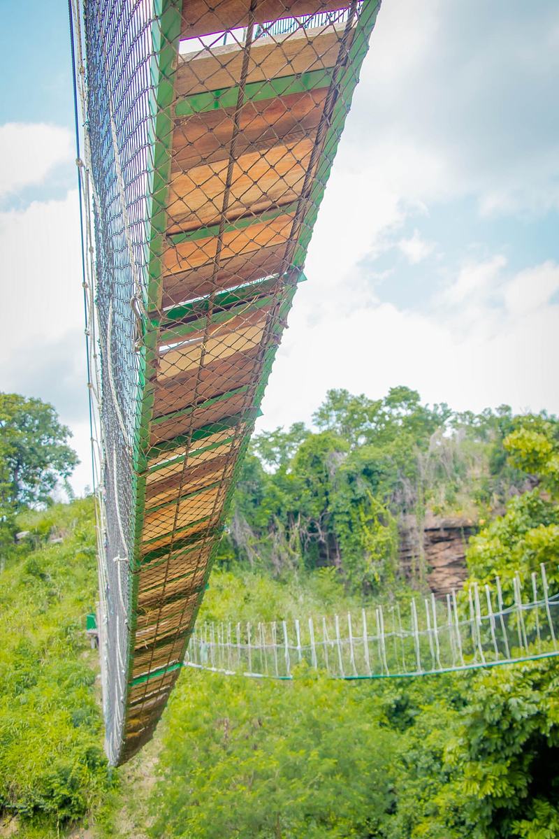 Canopy walkway at Kintampo waterfalls