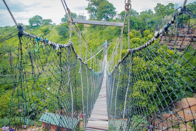 Canopy walkway of Kintampo Waterfalls