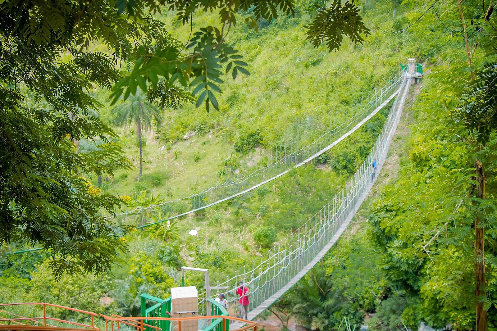 Nice view of Kintampo waterfalls canopy walkway