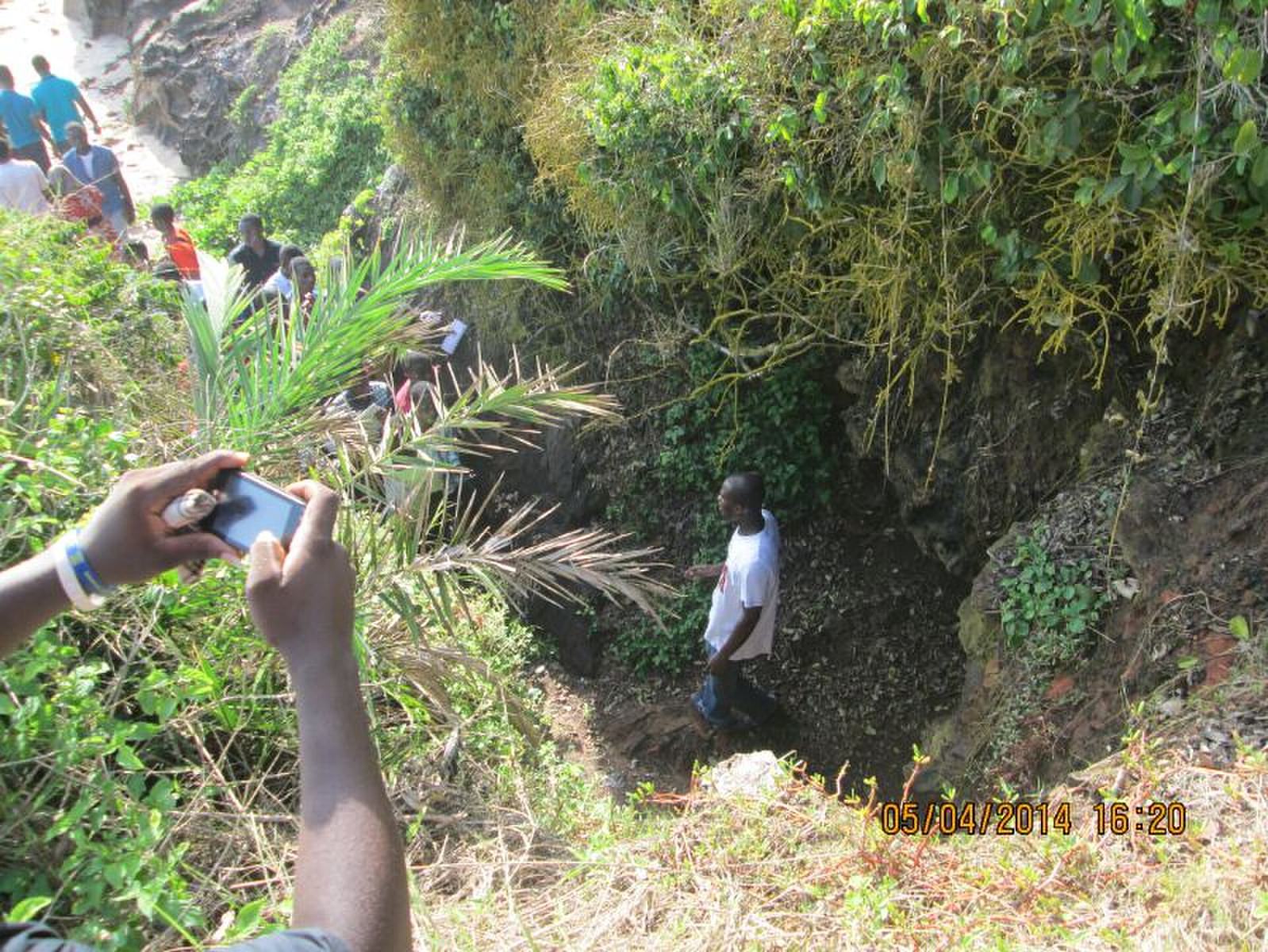 Blow-hole at Komenda Beach