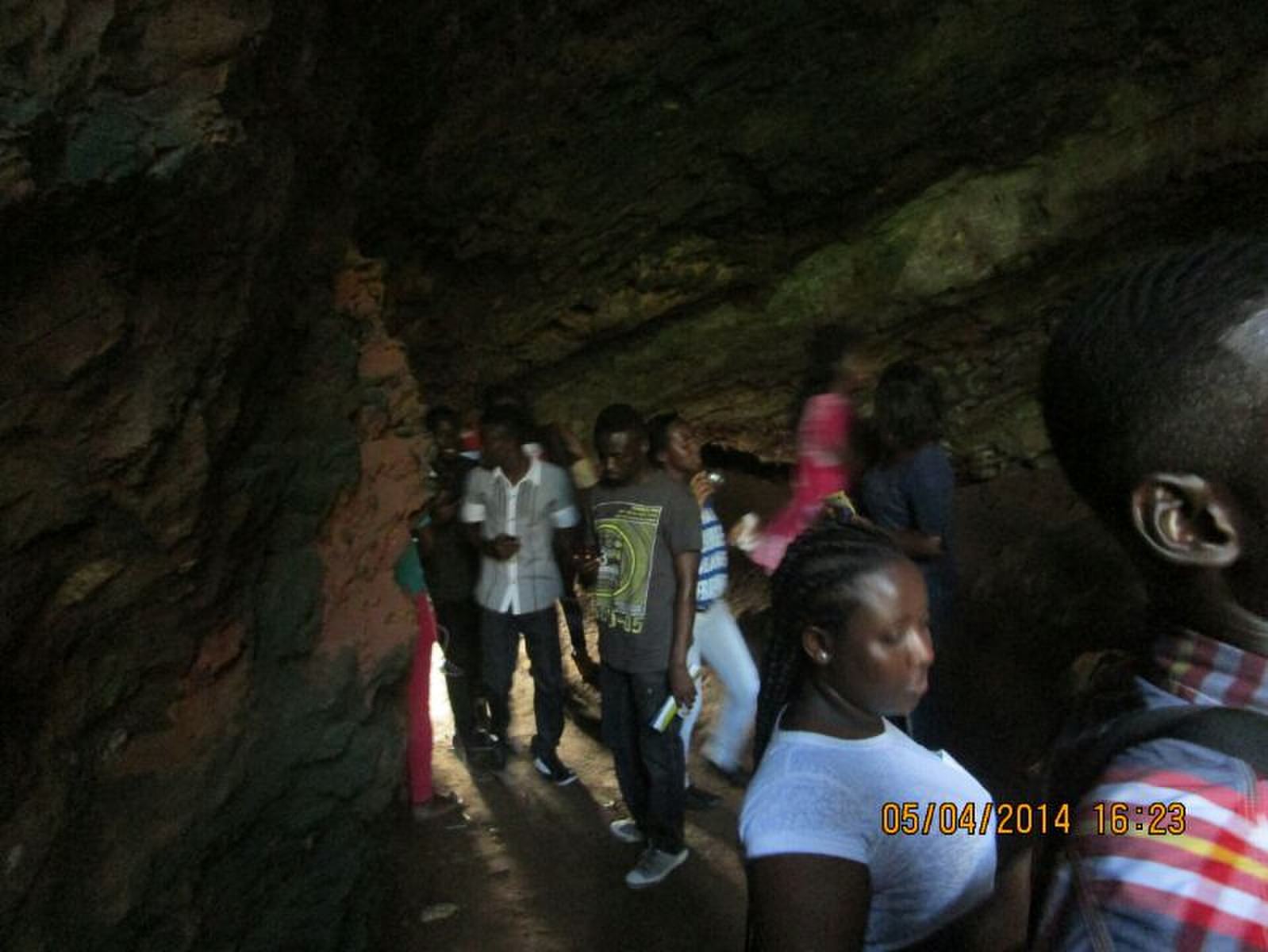 Inside the Komenda Sea Cave