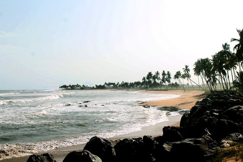 Beachfront at Brenu, near Elmina, Ghana.