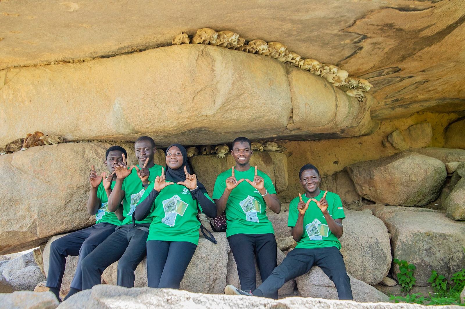 A rock cave or overhang in the Tongo Hills, Upper East Region, Ghana
