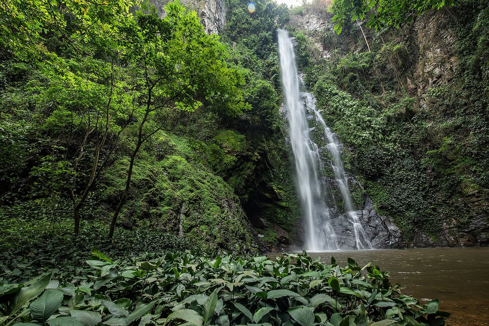 Tagbo Falls waterfall near Liati Wote, Volta Region, Ghana